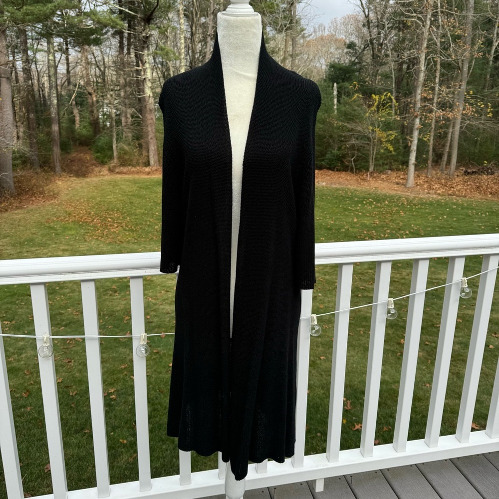 Eileen Fisher | Open Knit Cardigan - Cotton Silk Blend